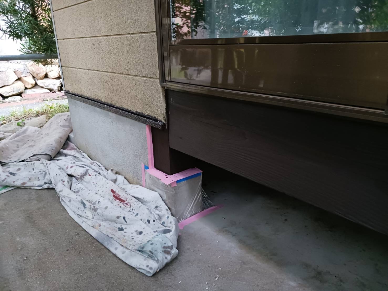 木部塗装の様子1